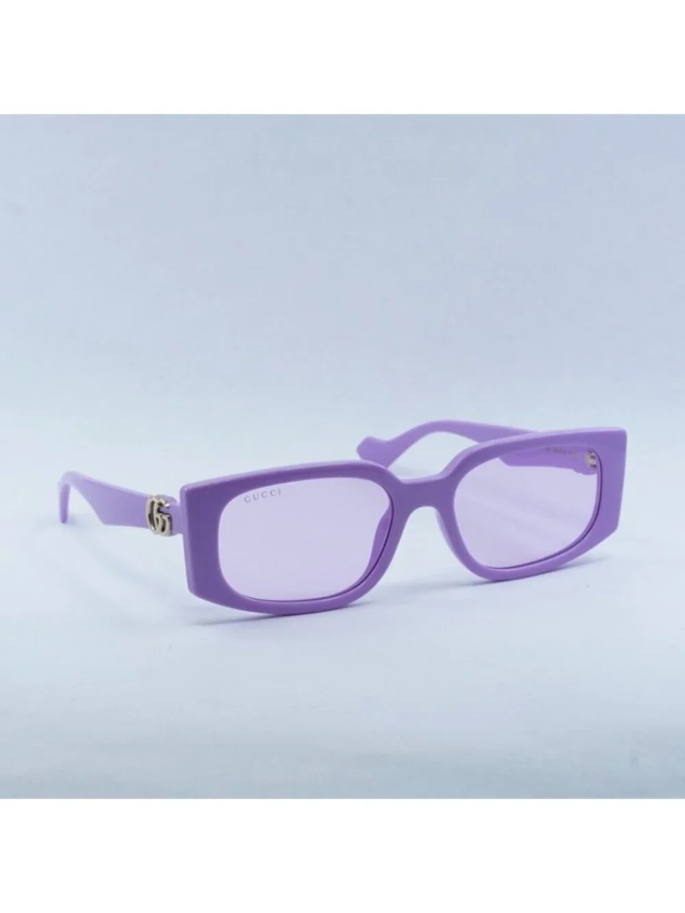 Gucci GG1534S 004 Sunglasses Lilac Rectangle Frame, Violet  Lenses